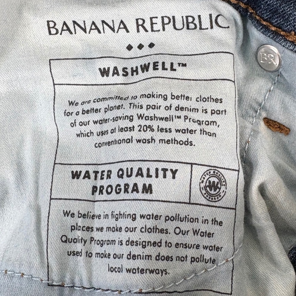 Banana Republic High-Rise Slim Jeans Womens Size 2 Dark Wash Stretch Denim - Picture 6 of 12